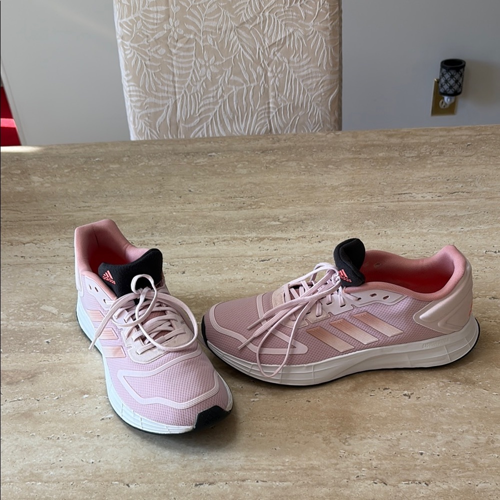 Adidas Pink and Black Athletic Shoes with Breathable Mesh-Excellent Condition - Picture 2 of 9